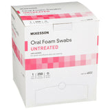 McKesson Oral Swabstick, Foam Tip, Untreated
