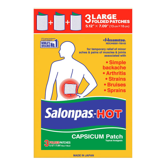 Salonpas® Hot Capsaicin Topical Pain Relief – eMedical Kits