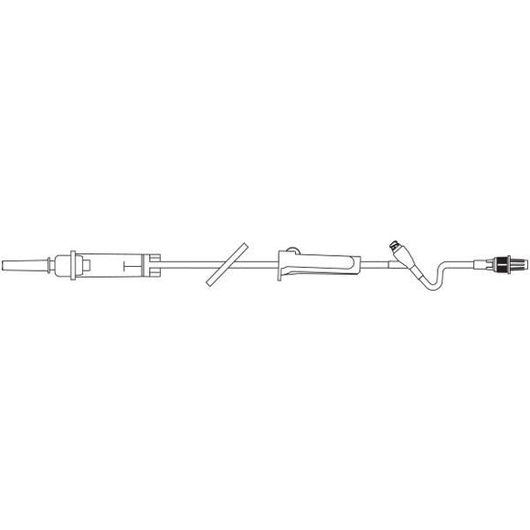 Baxter 2C8401 Primary IV Administration Set Clearlink™ 10 Drops / mL Drip Rate 76 Inch Tubing 1 Port, Case of 48