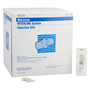 Baxter 2N3399 Injection Site Interlink, Male Luer, Non-DEHP Case/200