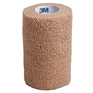 Cohesive Bandage 3M™ 1584 Coban™ 4 Inch X 5 Yard Standard Compression Self-adherent Closure Tan Non-Sterile, Box of 18