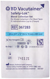 BD Vacutainer 367283 Safety-Lok Blood Collection Set, 23G x 3/4" x 12"