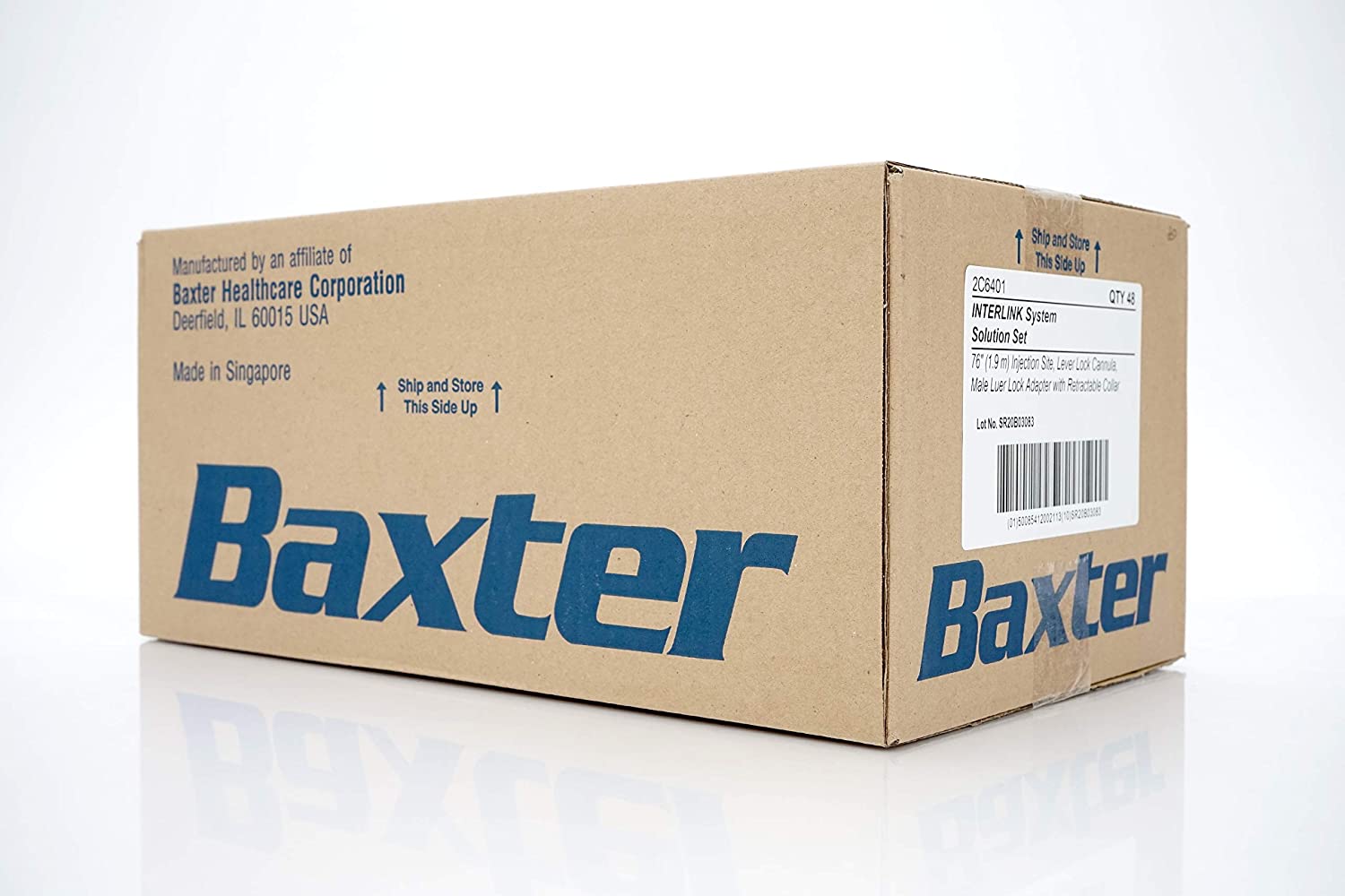 Baxter 2C6401 IV Pump Set Interlink® 10 Drops / mL Drip Rate 76 Inch T