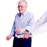 SkiL-Care™ Heavy-Duty Gait Belt with Metal Buckle, Pinstripe, 72 Inch