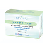 DermaPro™ Silicone Medical Tape, 1 Inch x 15 Foot, Transparent