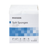 McKesson IV/Drain Split Dressing, 2 x 2 Inch
