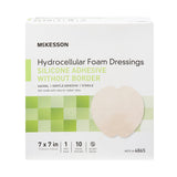 McKesson Silicone Gel Adhesive without Border Silicone Foam Dressing, 7 x 7 Inch Sacral