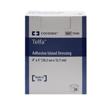 Telfa™ White Adhesive Dressing, 4 x 5 Inch