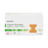 McKesson Fingertip Tan Adhesive Strip, Small