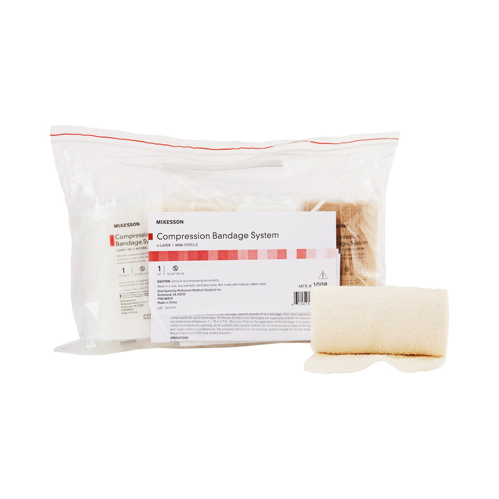 McKesson Self-adherent Closure 4 Layer Compression Bandage System ...