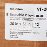 McKesson Reusable Bed Pillow, 20 X 26 Inch, Blue