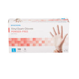 McKesson Vinyl Exam Glove, Large, Clear