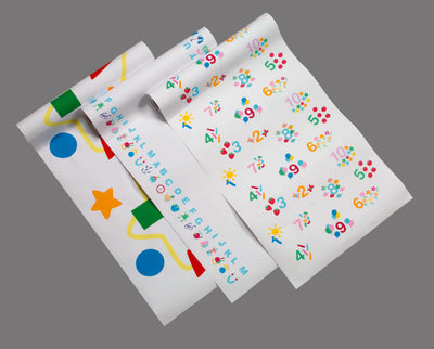 McKesson Brand Crepe Table Paper, 14 Inch x 125 Foot, Print (Pediatric Combo)