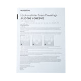 McKesson Silicone Adhesive with Border Silicone Foam Dressing, 6 x 6 Inch