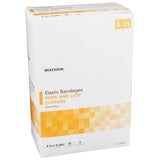 McKesson Hook and Loop Closure Elastic Bandage, 6 Inch x 5 Yard