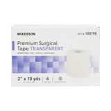 McKesson Plastic Medical Tape, 2 Inch x 10 Yard, Transparent